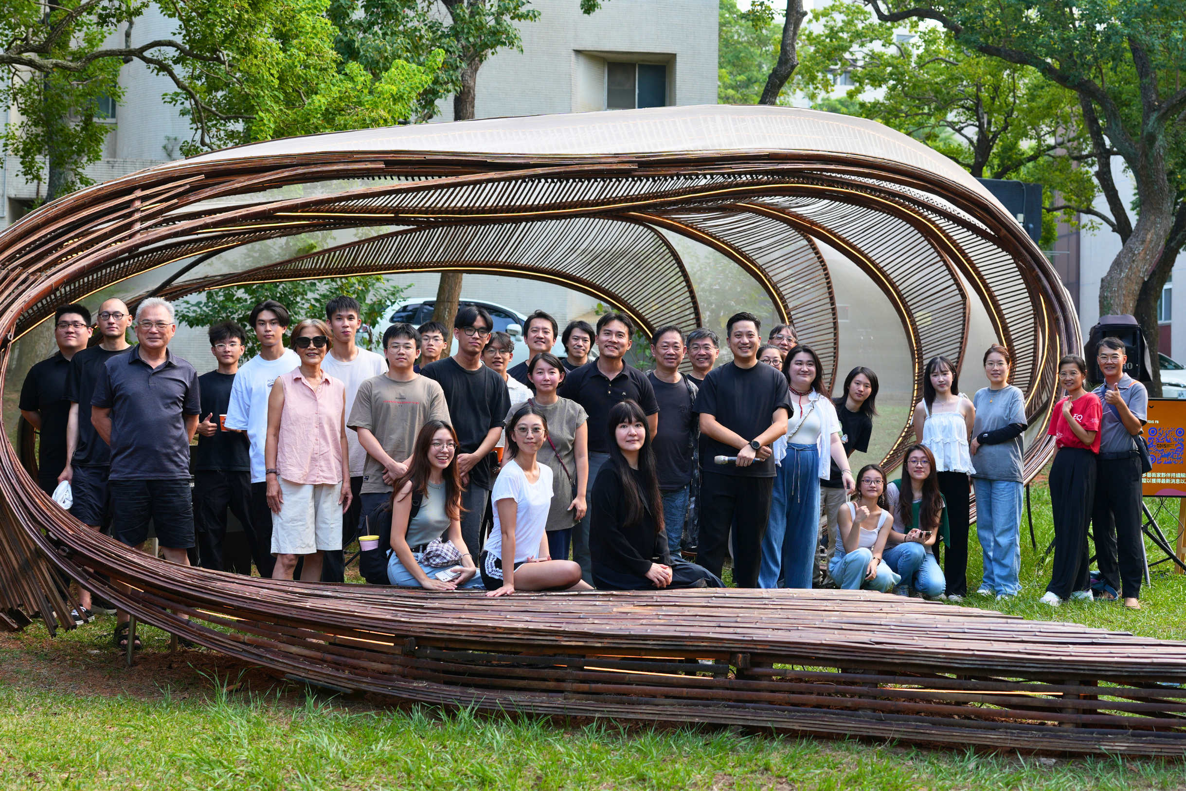 永續月藝術共創，讓校園成為「循環地景」—陽明交大竹構藝術節《流動異響》開展